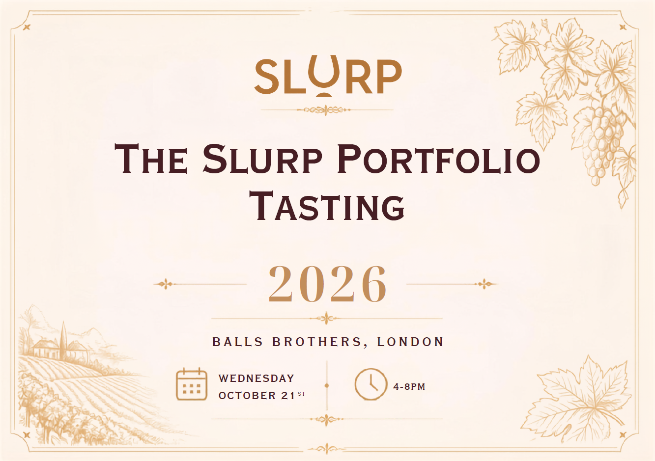 Waud Handford Wines & Slurp Wines - City Wine Tasting