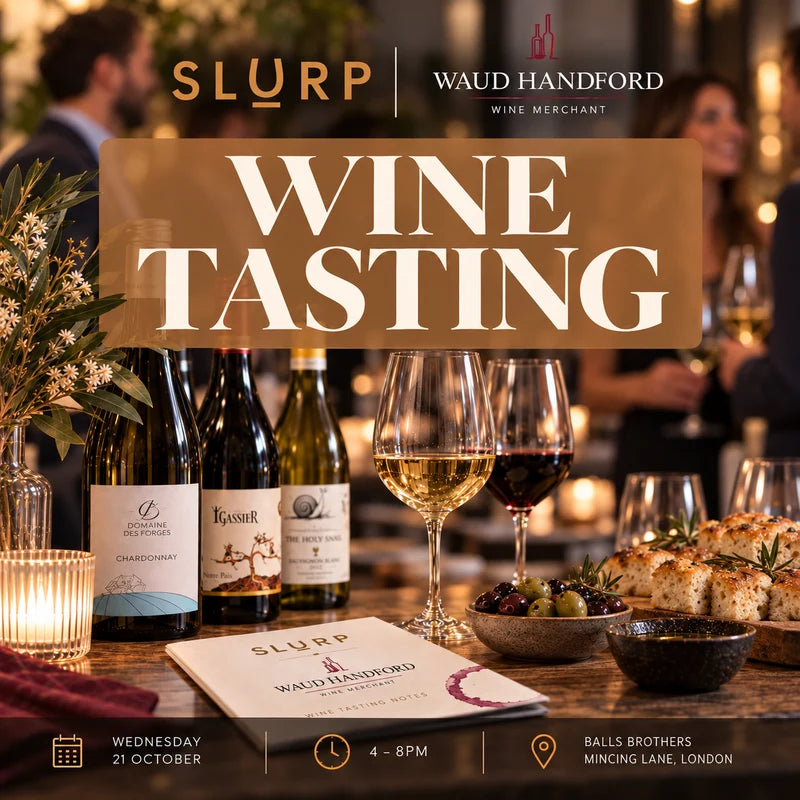 Slurp x Waud Handford Wine Tasting - Wednesday 21st October 2026